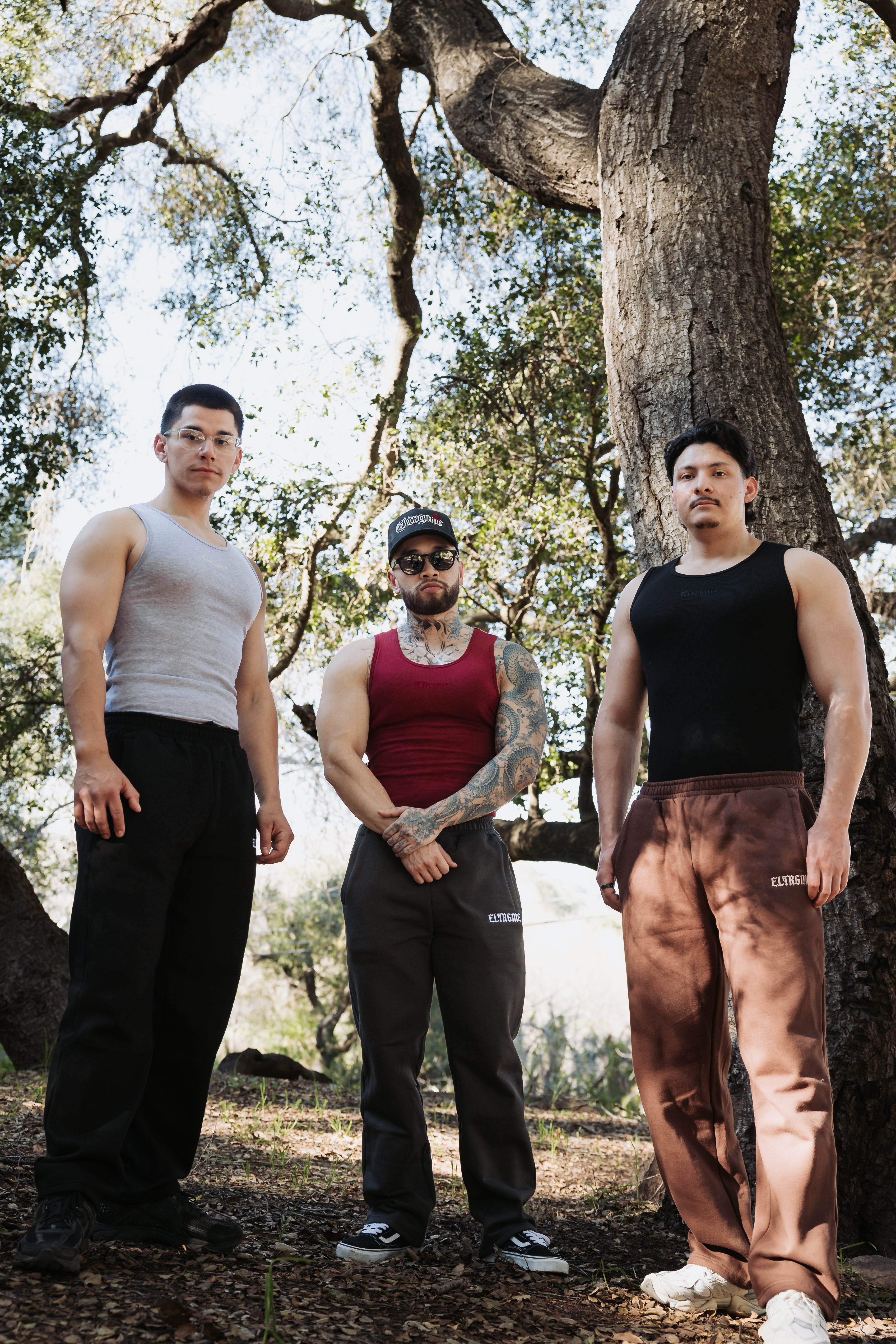 No Cuff Old English Joggers